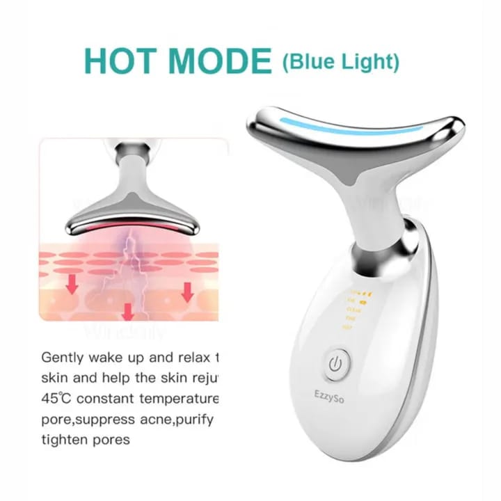 7 color LED face mask benefits red blue green light close up detail β BeautiVox Pakistan
