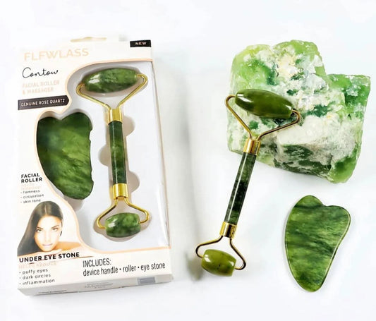 Best Jade Roller in Pakistan – Jade Roller and Gua Sha Set – BeautiVox Pakistan