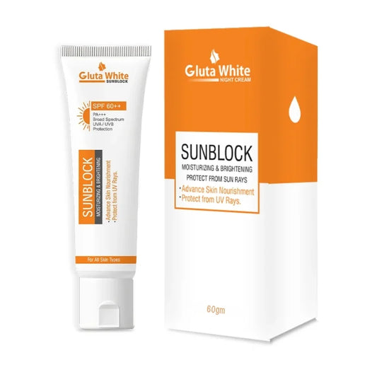 Gluta White SunBlock – Woman Applying Sunscreen on Face – BeautiVox Pakistan