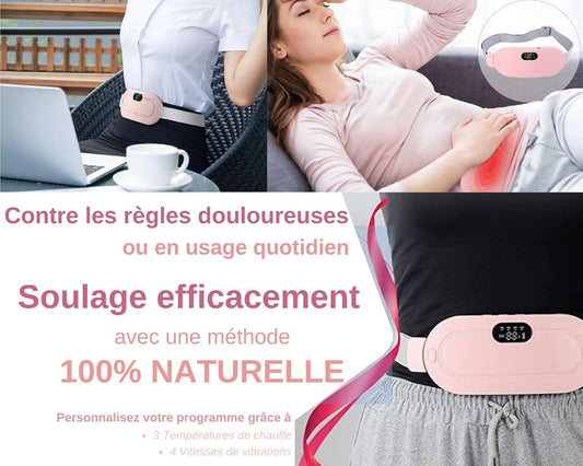 Period Cramp Relief Heating Belt – 3 Heat Levels & Massage Modes | Pakistan - BeautiVox