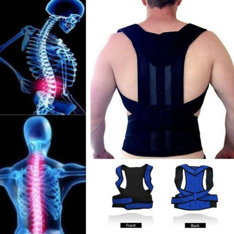 Posture Corrector Belt – Person Wearing Back Support Belt – BeautiVox Pakistan
