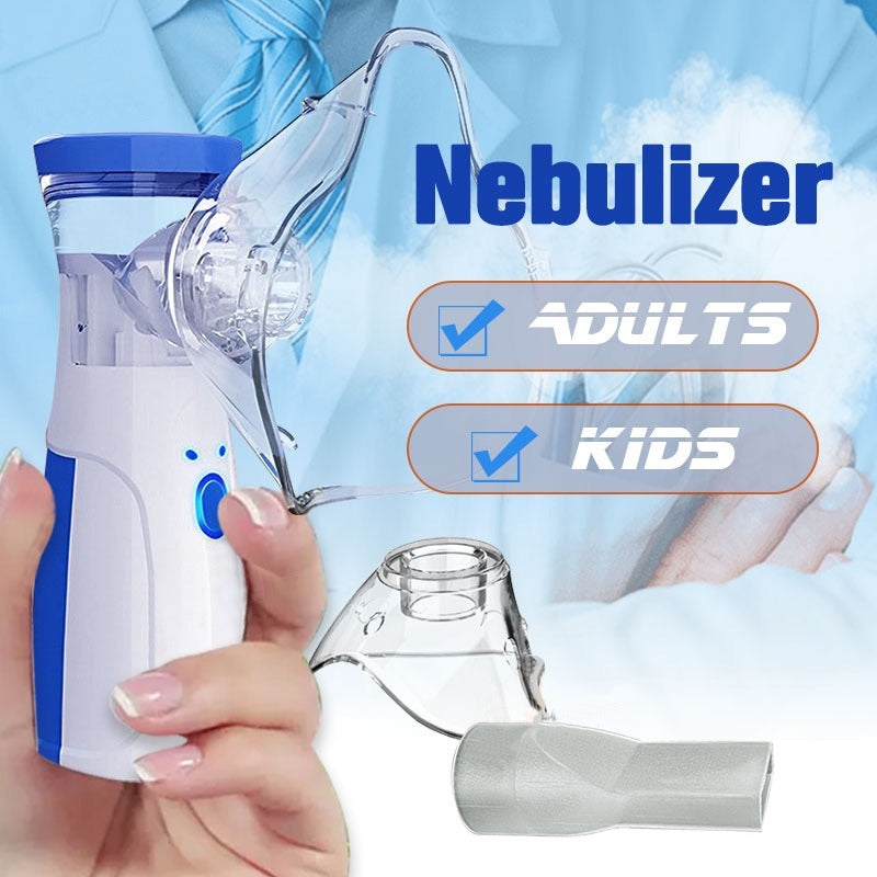 Portable Nebulizer For Asthma – Compact Inhaler Nebulizer Machine For Kids And Adults | Portable Mesh Nebulizer Machine for Kids & Adults – Silent USB Rechargeable Inhaler