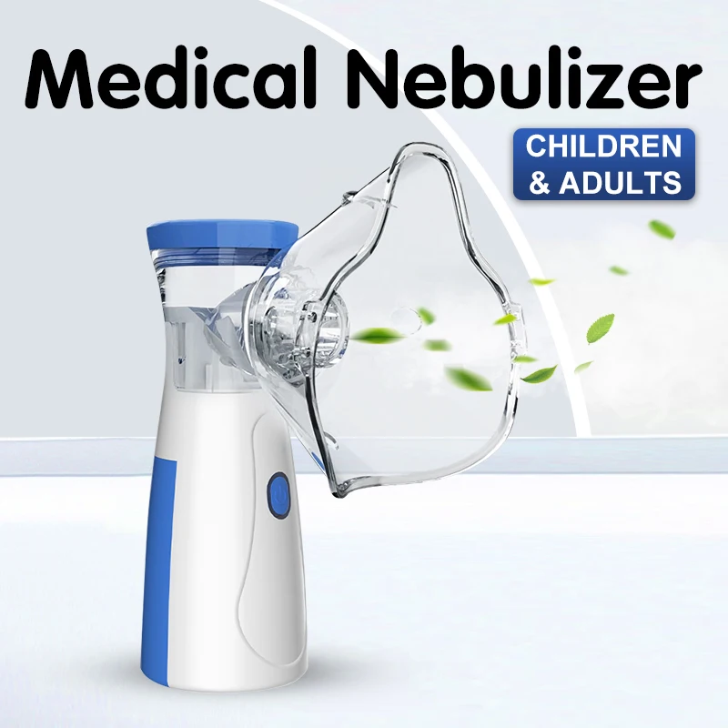 Portable Nebulizer For Asthma – Compact Inhaler Nebulizer Machine For Kids And Adults | Portable Mesh Nebulizer Machine for Kids & Adults – Silent USB Rechargeable Inhaler