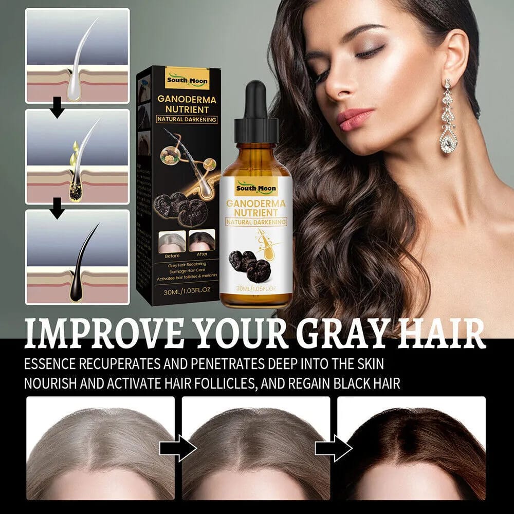 Anti-Grey Hair Serum – Ganoderma Serum Texture Close-Up – BeautiVox Pakistan