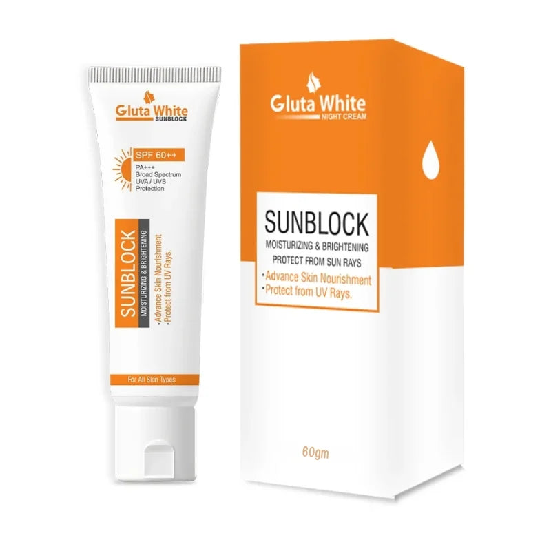 Gluta White SunBlock – Woman Applying Sunscreen on Face – BeautiVox Pakistan