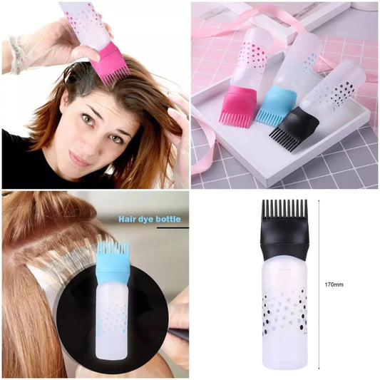 Hair oil applicator bottle price in Pakistan – Comb root applicator bottle – BeautiVox Pakistan