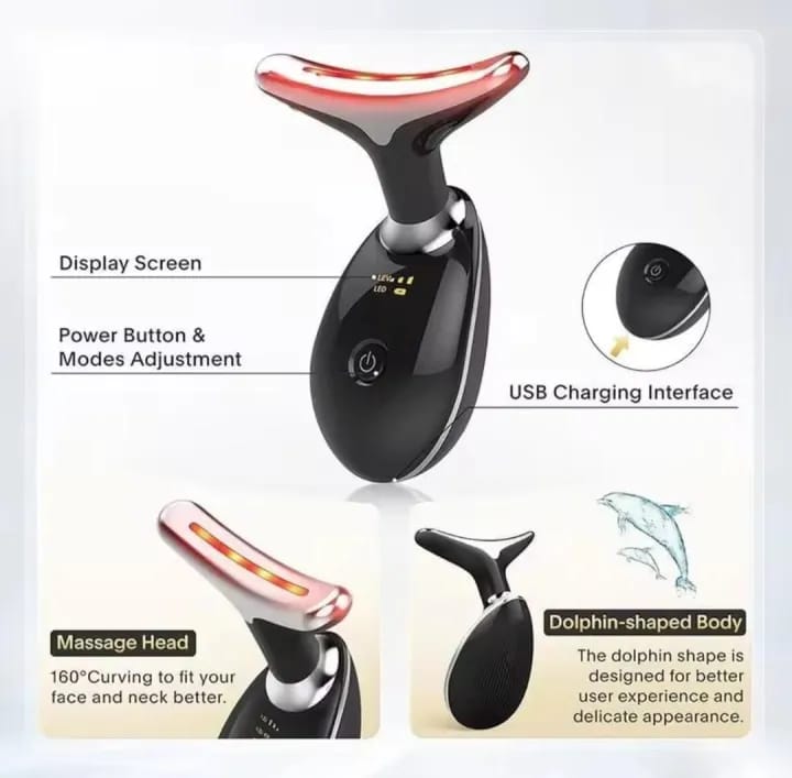 Pakistani woman using EMS facial massager LED therapy at home clinic alternative – BeautiVox Pakistan