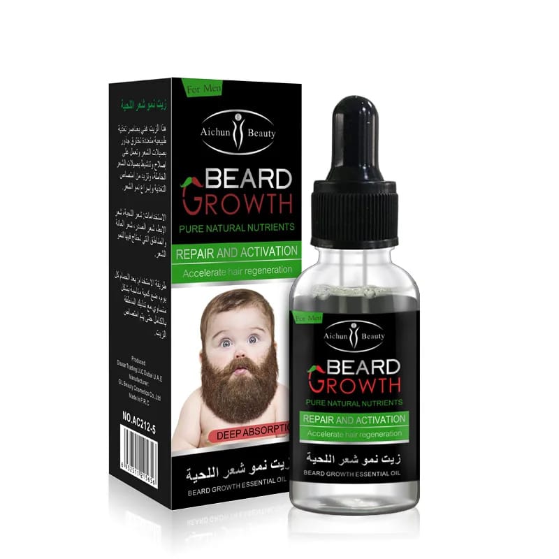 Men Beard Oil – Original Sealed Packaging – BeautiVox Pakistan