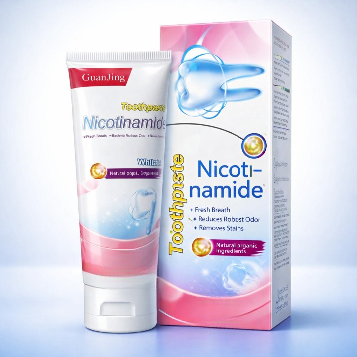 Nicotinamide teeth whitening toothpaste original packaging niacinamide formula – BeautiVox Pakistan COD