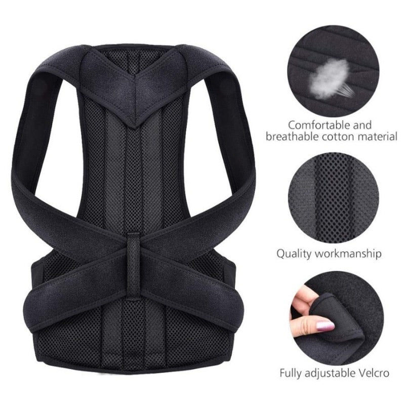 Posture Corrector Belt – Adjustable Strap Close-Up – BeautiVox Pakistan
