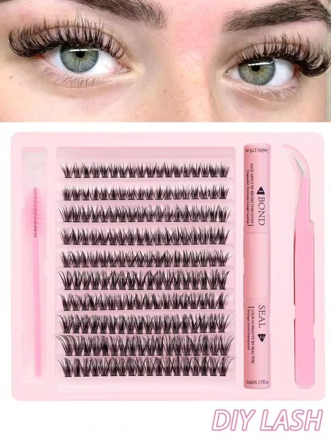 Professional eyelash extension kit price Pakistan original packaging glue tweezers lash fans – BeautiVox
