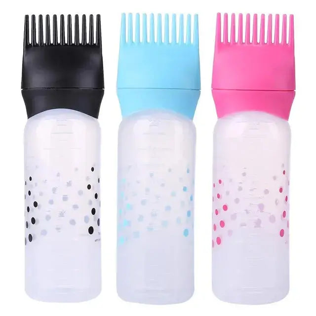 Scalp oil applicator bottle comb tip close up – precision root application – BeautiVox Pakistan