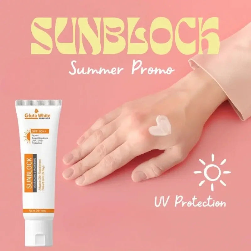 Gluta White SunBlock – Brighter Even Skin Tone Results – BeautiVox Pakistan
