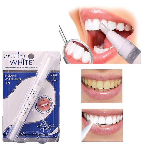 Pakistani woman applying best teeth whitening pen on yellow teeth at home – BeautiVox Pakistan
