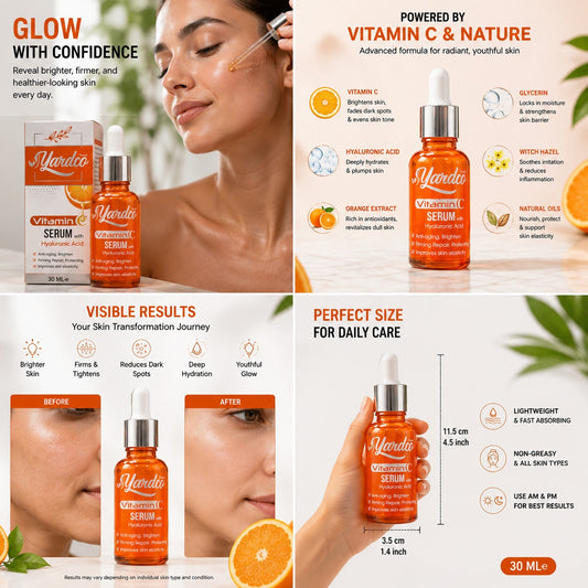 Vitamin C Face Serum – Woman Applying Serum on Face – BeautiVox Pakistan