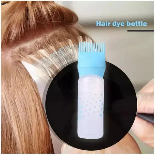 Woman applying hair oil with scalp applicator bottle on roots – mess free – BeautiVox Pakistan
